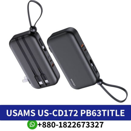 USAMS US-CD172 PB63 3IN1 Quick Charge Wall Charger Power Bank With Cables (US+EU Plug) 10000mAh Price In Bangladesh, Usams US-CD172 PB63 3IN1 Quick Charge Wall Charger 10000mAh Power Bank With Cables Price In BD, US-CD172 PB63 3IN1 Quick Charge Wall Price At BD, USAMS US-CD172 PB63 3IN1 Quick Charge Wall Charger Power Bank Price In Bangladesh, Power Bank With Cables (US+EU Plug) 10000mAh Price In BD, USAMS US-CD172 PB63 3IN1 Quick Charge Wall Charger Power Bank With Cables (US+EU Plug) ,