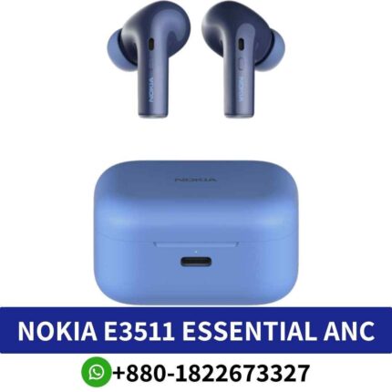 Vest NOKIA E3511 ANC Active noise-cancelling headphones immersive sound for enhanced audio experiences shop near me.E3511 Earbuds shop in bd