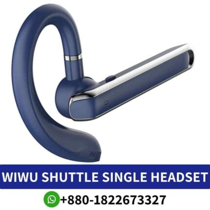 WIWU Shuttle Wireless headset with 180-degree rotation, Bluetooth 5.2, and 10-hour battery life Shop in bd. shuttle-wireless-headset shop near me