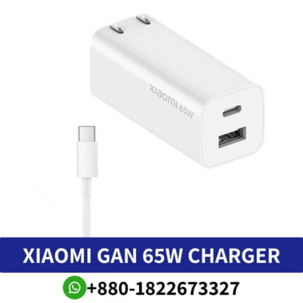 XIAOMI GaN 65W Charger 1A1C With 5A Type-c Charging Cable