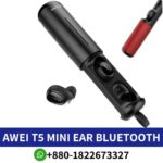 awei T5 Wireless for Mobile Phone, for Video Game, Monitor Headphone, for I Pod, Sport, Common Headphone Bluetooth Price in Bangladesh