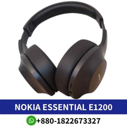 best Nokia E1200 headphones_ Lightweight on-ear design, black color, 3.5mm jack, with built-in microphone. Best Nokia E1200 headphones Price in Bd