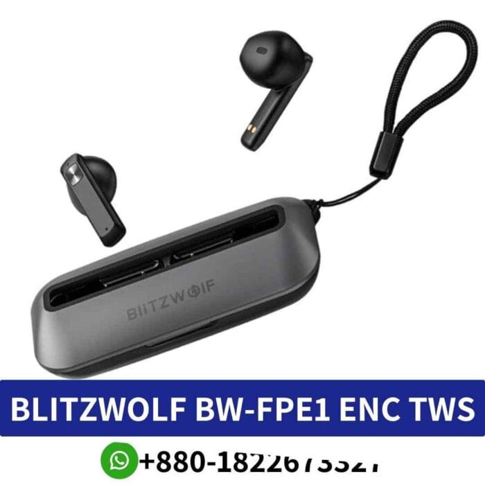 Best BLITZWOLF BW-FPE1_ ENC TWS Earbuds with Bluetooth V5.0 for superior wireless audio performance. bw-fpe1-earbuds bluetooth shop in bd