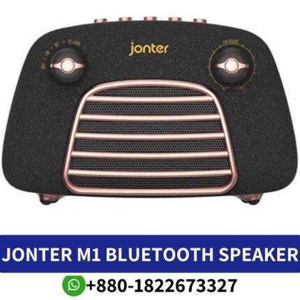 Best Portable JONTER M1 Bluetooth Speaker offers 8+ hours playtime with powerful 5W output. m1-bluetooth-speaker shop in bd