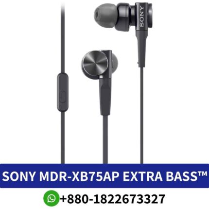 Best SONY MDR-XB75AP In-Ear Headphones EXTRA BASS™ Connector_ 3.5mm, Microphone Yes Frequency Response_ 4Hz - 24kHz shop near me