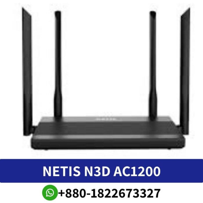 Netis N3D Ac1200 Wireless Dual Band Router Price In Bangladesh, Dual Band Router Price In Bangladesh, Netis N3D Ac1200 Wireless Price In Bangladesh, N3D Ac1200 Wireless Dual Band Router Price In Bangladesh, Wireless Dual Band Router Price In Bangladesh, Netis N3D Ac1200 Wireless Dual Band Price In Bd,