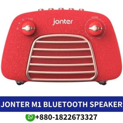 Best Portable JONTER M1 Bluetooth Speaker offers 8+ hours playtime with powerful 5W output. m1-bluetooth-speaker shop in bd