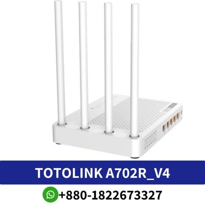 Totolink A702R_V4 1200Mbps 4 Antenna Dual Band Router Price In Bangladesh, Dual Band Router Price In Bangladesh, 1200Mbps 4 Antenna Dual Band Router Price In Bangladesh, A702R_V4 1200Mbps 4 Antenna Dual Band Router Price In Bangladesh, Totolink A702R_V4 1200Mbps 4 Antenna Price In Bd,