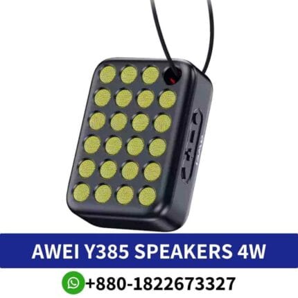 AWEI Y385 Speaker is a powerful Speaker specification_ 4Ω, Speaker power_ 4W designed to deliver an immersive sound experience shop near me