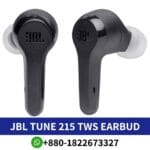 JBL Tune 215 TWS Wireless Earbuds, Sound Technology_ JBL Pure Bass, Connectivity_ Bluetooth 5.0 Battery_ Up to 25 hours combined playback