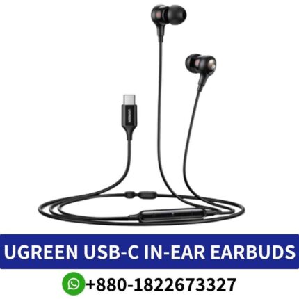 UGREEN USB C Headphones Sound Quality_ Crisp, clear sound with rich bass, balanced, highs Ergonomic in-ear,Cable_ Tangle-free shop near me